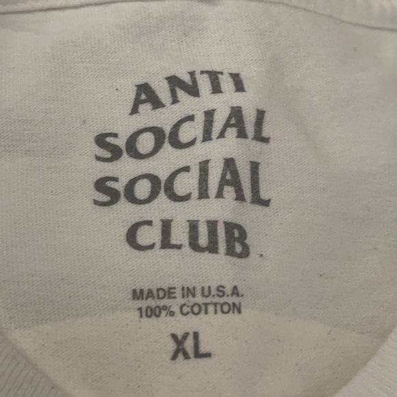Antisocial Club XL 100% Cotton Short Sleeve Tee - Picture 9 of 9